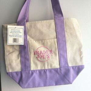 Trader Joe’s Mini Pastel Canvas Tote Bag